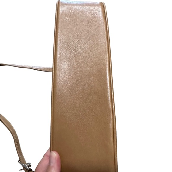 Coach Tan Leather Small Shoulder Bag Purse - Picture 4 of 14